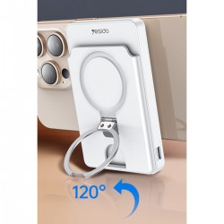 Yesido YP73 Konum Takip Özellikli 5.000 mAh Kablosuz Magsafe Powerbank (Siyah)