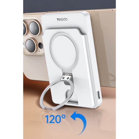 Yesido YP73 Konum Takip Özellikli 5.000 mAh Kablosuz Magsafe Powerbank (Siyah)