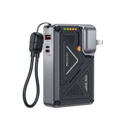 Yesido YP89 Akım Korumalı ve Stantlı 10.000 mAh 5in1 22.5W PD 15W Kablosuz Hızlı Şarj Destekli Magsafe Powerbank (Beyaz)