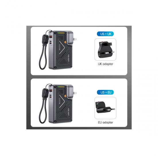 Yesido YP89 Akım Korumalı ve Stantlı 10.000 mAh 5in1 22.5W PD 15W Kablosuz Hızlı Şarj Destekli Magsafe Powerbank (Beyaz)