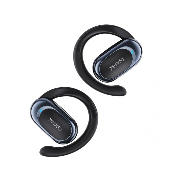 Yesido YSP13 Bluetooth 5.3 Açık Kulak Tasarımlı LED Göstergeli Kulaklık (Siyah)