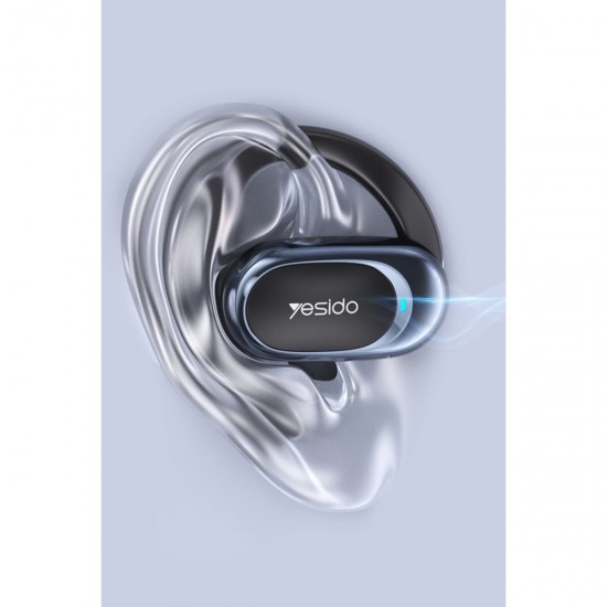 Yesido YSP13 Bluetooth 5.3 Açık Kulak Tasarımlı LED Göstergeli Kulaklık (Siyah)