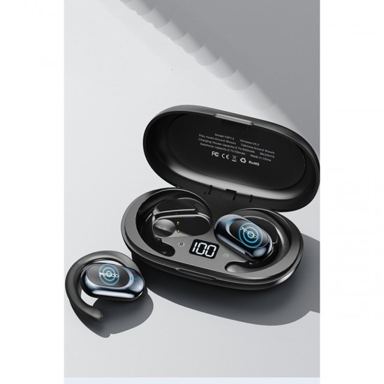 Yesido YSP13 Bluetooth 5.3 Açık Kulak Tasarımlı LED Göstergeli Kulaklık (Siyah)