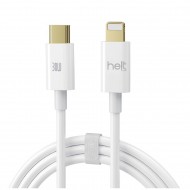 Helt HT-DC16 30W Plastik 100 Cm Type-C To Lightning Şarj ve Data Kablosu (Beyaz)
