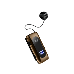 LinkTech V80 Pro Makaralı Titreşimli 20 Saat Bluetooth Kulaklık (Gold)