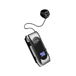 LinkTech V80 Pro Makaralı Titreşimli 20 Saat Bluetooth Kulaklık (Gümüş)