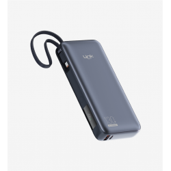 LinkTech P131 Premium 130W Dijital Ekranlı Dahili Type-C Kablolu 20000 mAh Powerbank