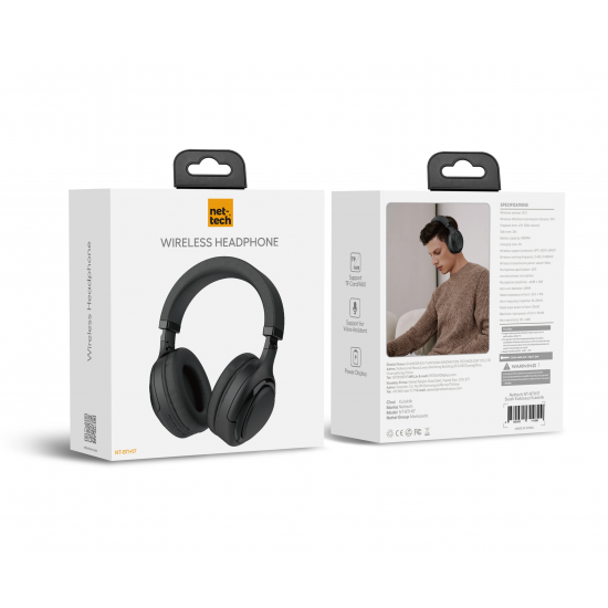 Nettech NT-BTH17 Wireless Kulak Üstü Bluetooth 5.3 Kulaklık Nettech NT-BTH17 Wireless Kulak Üstü Bluetooth 5.3 Kulaklık