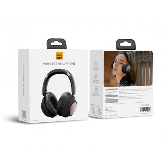 Nettech NT-BTH18 ANC Lenyes Wireless Kulak Üstü Bluetooth 5.3 Kulaklık Nettech NT-BTH18 ANC Lenyes Wireless Kulak Üstü Bluetooth 5.3 Kulaklık