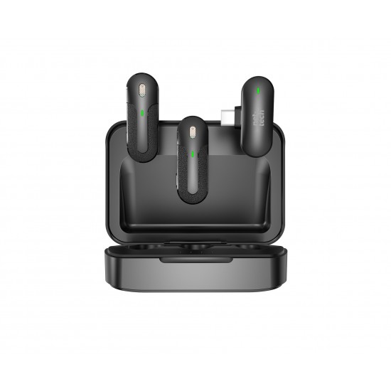 Nettech NT-0T08 Type-C Duo Wireless Mini Kablosuz Yaka Mikrofonu Nettech NT-0T08 Type-C Duo Wireless Mini Kablosuz Yaka Mikrofonu