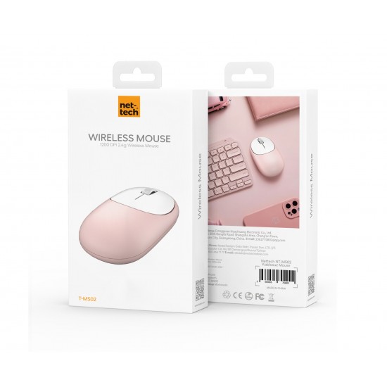 Nettech NT-MS02 2.4G Kablosuz Mouse (Pembe) Nettech NT-MS02 2.4G Kablosuz Mouse (Pembe)