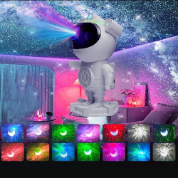 Astronot Yıldız Projektör & Kablosuz Hoparlör | Kumandalı Galaksi Gece Lambası