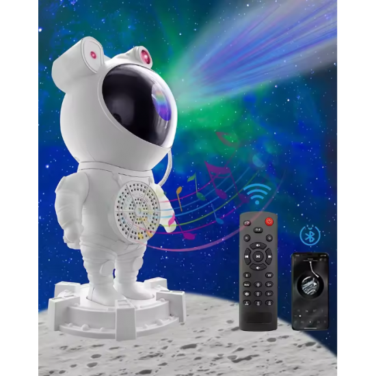 Astronot Yıldız Projektör & Kablosuz Hoparlör | Kumandalı Galaksi Gece Lambası Astronot Yıldız Projektör & Kablosuz Hoparlör | Kumandalı Galaksi Gece Lambası