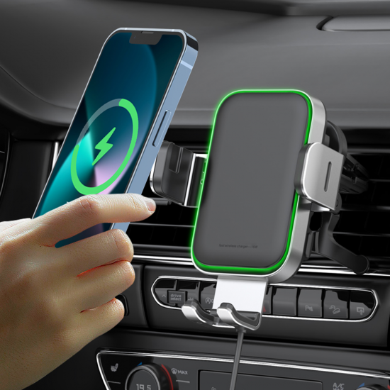 Nettech NT-CHC32 15W Otomatik Sensörlü Kablosuz Araç Şarj Cihazı & Telefon Tutucu