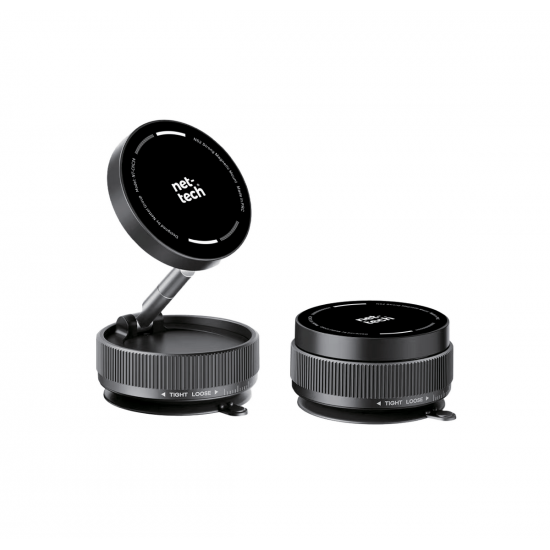 Nettech NT-CHC34 360° Dönebilen Vakumlu Çok Amaçlı Manyetik Araç Telefonu Tutucu