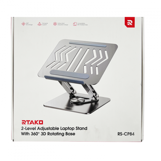 Rtako RS-CP84 360 Derece Dönebilen Tablet Laptop Standı (Gri) Rtako RS-CP84 360 Derece Dönebilen Tablet Laptop Standı (Gri)