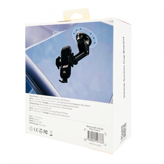 Nettech NT-CHC38 Vakumlu Ayarlanabilir Araç İçi Telefon Tutucu