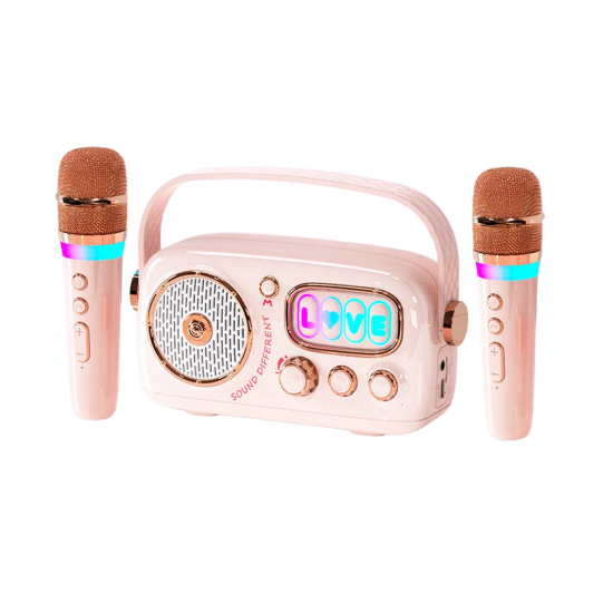 Zealsound Karaoke Hoparlör Seti | 2 Mikrofon, RGB Işıklı| Taşınabilir Bluetooth Karaoke Box Zealsound Karaoke Hoparlör Seti | 2 Mikrofon, RGB Işıklı| Taşınabilir Bluetooth Karaoke Box