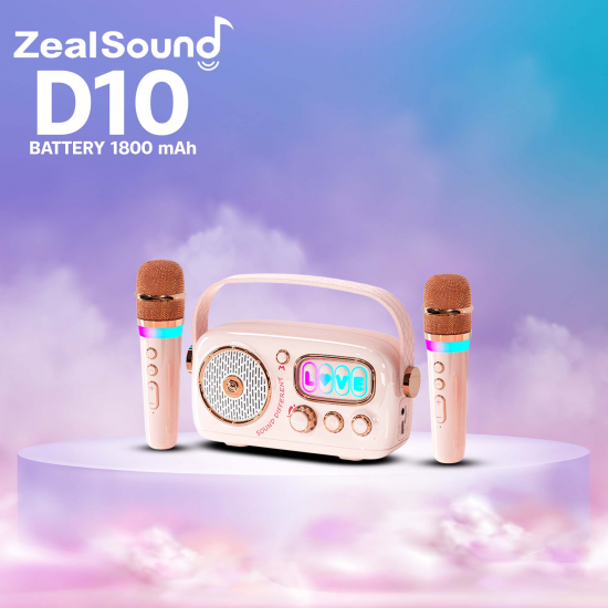 Zealsound Karaoke Hoparlör Seti | 2 Mikrofon, RGB Işıklı| Taşınabilir Bluetooth Karaoke Box Zealsound Karaoke Hoparlör Seti | 2 Mikrofon, RGB Işıklı| Taşınabilir Bluetooth Karaoke Box