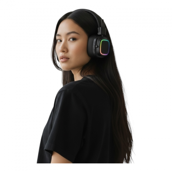 Nettech NT-BTH31 Kulak Üstü Kablosuz Bluetooth Kulaklık - RGB Işık & 8 Saat Çalışma Süresi