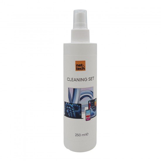 Nettech 250 ML Ekran Temizleme Solüsyonu Seti Nettech 250 ML Ekran Temizleme Solüsyonu Seti