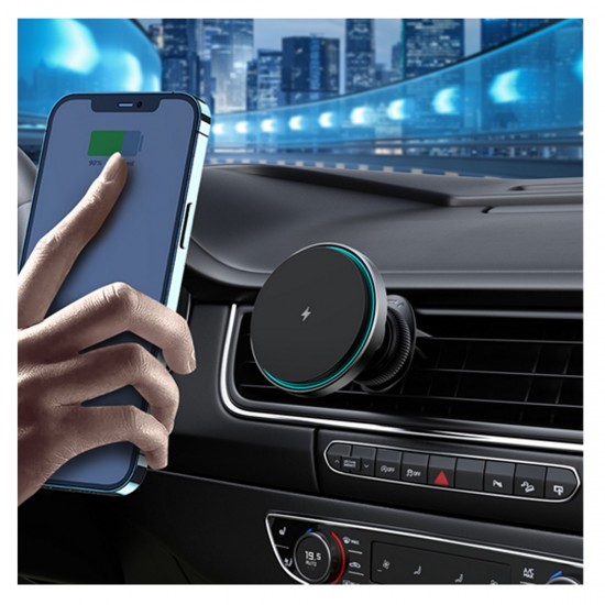 Nettech NT-CHC18 Kablosuz Şarjlı Araç İçi Havalandırma Manyetik Telefon Tutucu