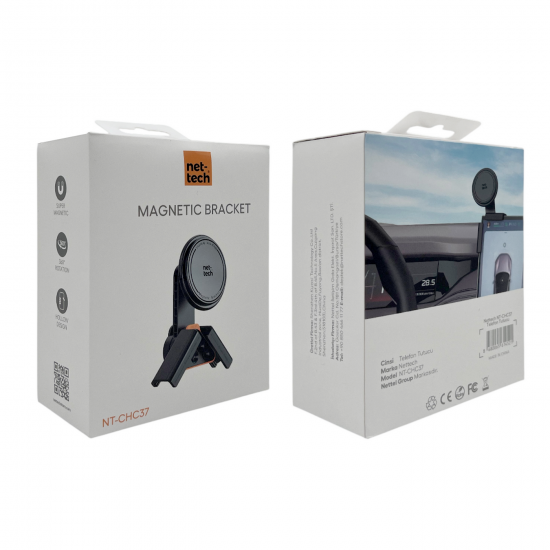 Nettech NT-CHC37 Tesla Uyumlu MagSafe Manyetik Ekran Arkası Telefon Tutucu
