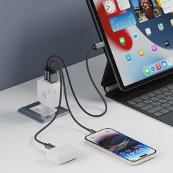 Nettech NT-HCH10 70W PD+QC GaNPrime Şarj Aleti (Beyaz)