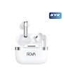 Rova BKG510B Bluetooth 5.4 Kulaklık - Hybrid ANC+ENC Gürültü Engelleyici - 6 Mikrofonlu & Kablosuz Şarj Destekli (Beyaz)