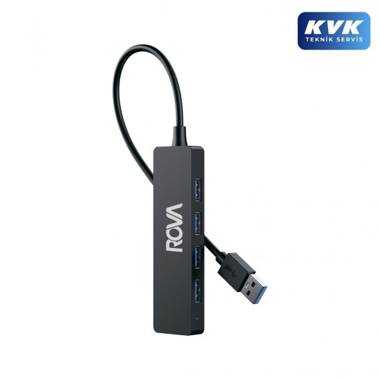 Rova HDR801 USB 3.0 5 Portlu Çoklayıcı Hub - 5Gbps Yüksek Hızlı Veri Aktarımı