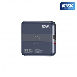 Rova PWS631M 10000 mAh 22.5W Hızlı Şarj Powerbank - Type-C ve Lightning Kablolu Taşınabilir Şarj Cihazı (Mavi)