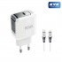 Rova SB110L 20W Type-C PD Hızlı Şarj Adaptörü + 1 Metre Type-C to Lightning Kablo Seti