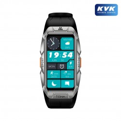 Kospet Tank X1 10 ATM & IP69K Su Geçirmez Akıllı Saat - Askeri Standartta Darbeye Dayanıklı (Gri)