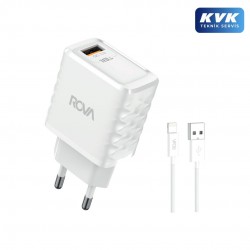 Rova SB113L 18W Hızlı Şarj Adaptörü + 1 Metre USB to Lightning iPhone Kablo Seti