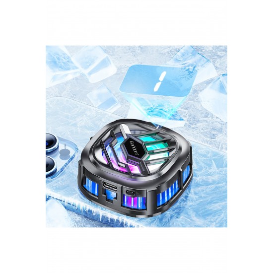 Earldom F12 RGB Radyatör Telefon Soğutucu Fan Earldom F12 RGB Radyatör Telefon Soğutucu Fan