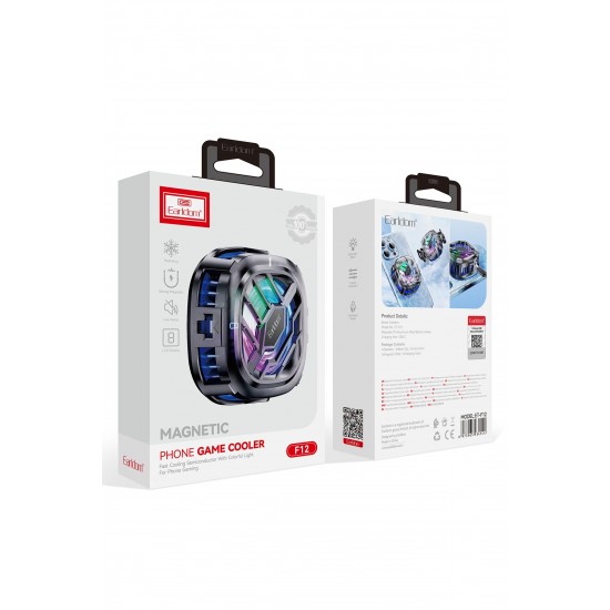 Earldom F12 RGB Radyatör Telefon Soğutucu Fan Earldom F12 RGB Radyatör Telefon Soğutucu Fan